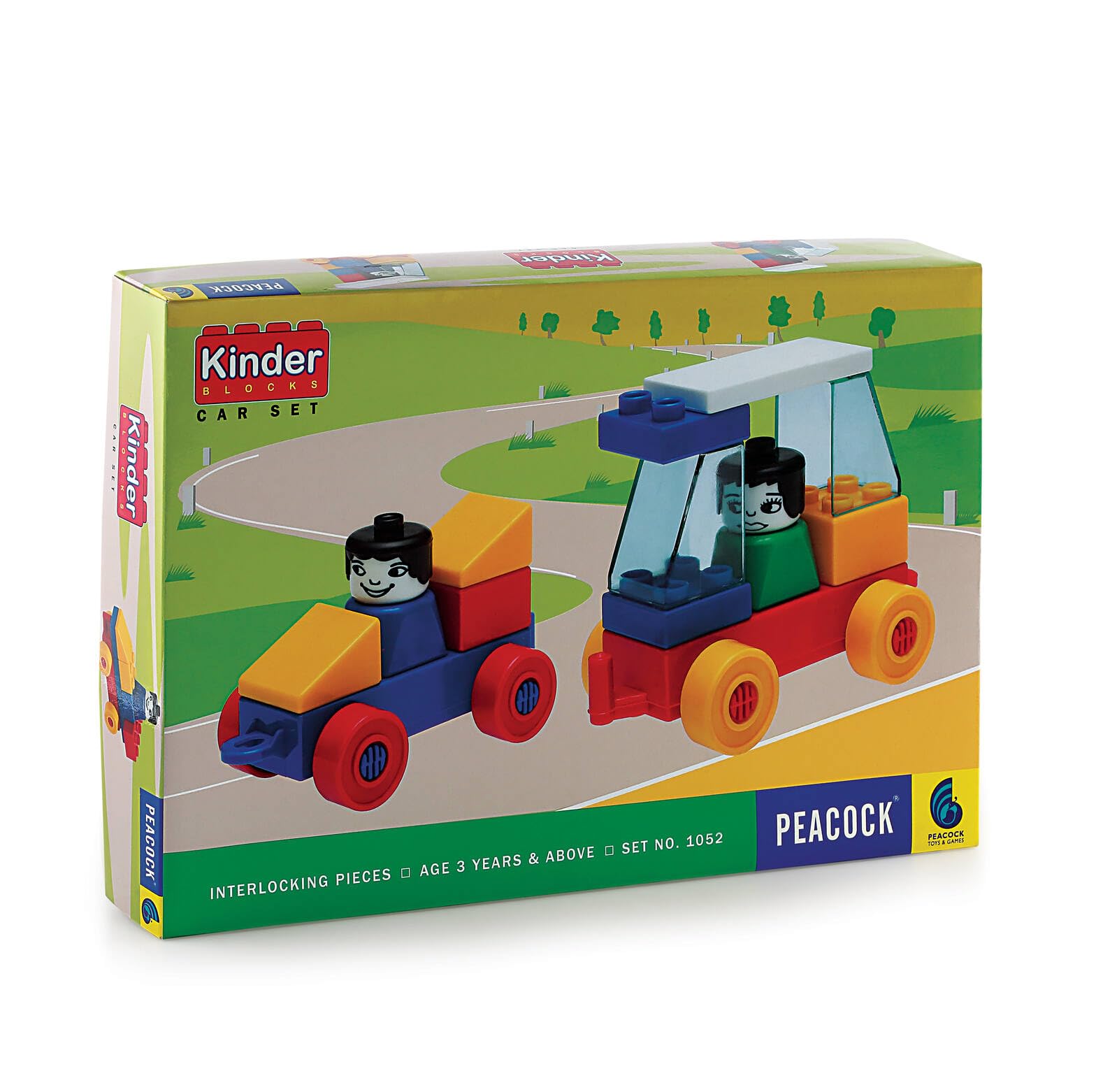 Peacock Toys And Games Multicolor Kb Car Blocks Set Construction Blocks For Kids