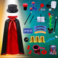 Patifeed Kids Magic Kit, Magician Costume For Pretend Play, Magic Set With Instructions For Each Trick For Kids Ages 6 7 8 9 10