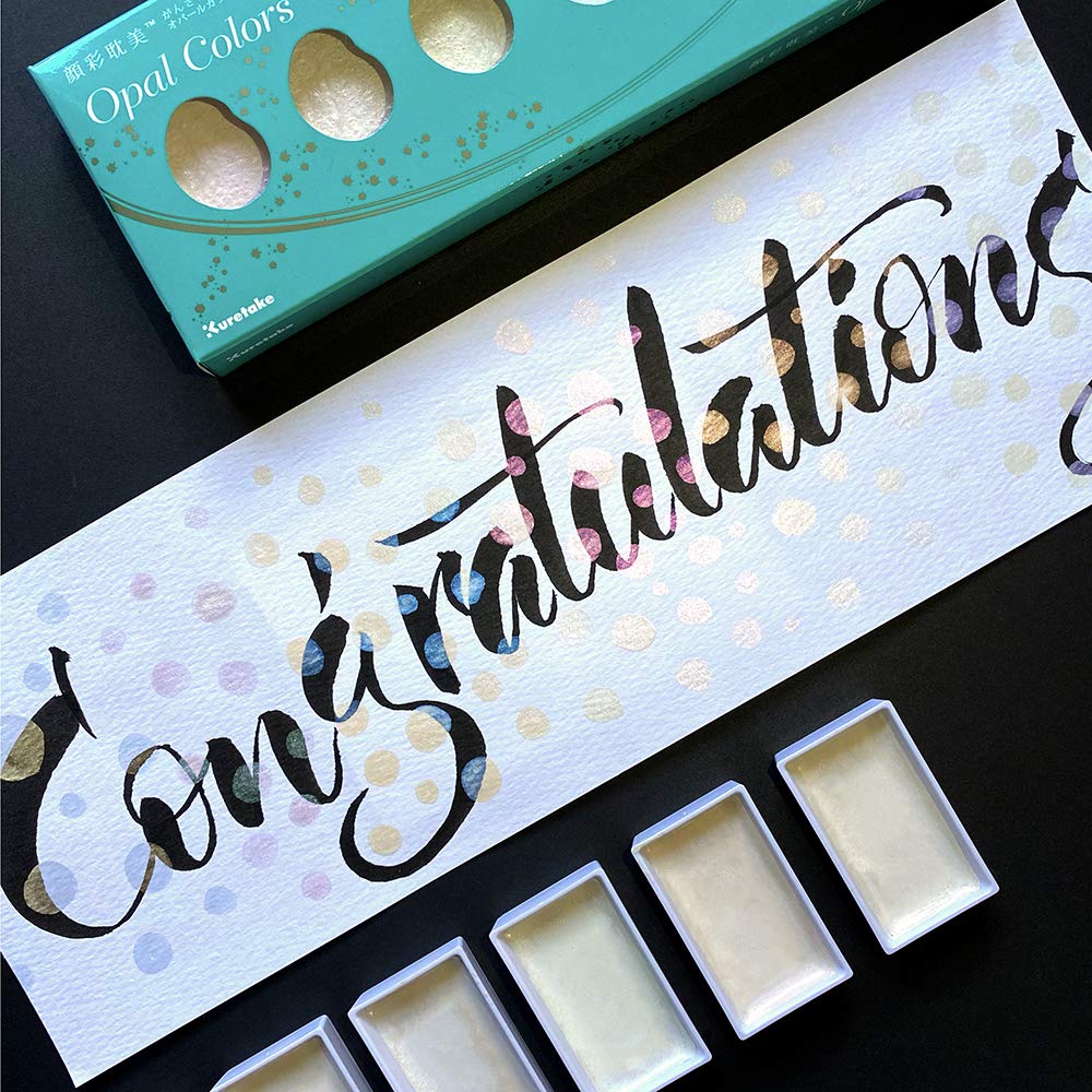 Kuretake Gansai Tambi Watercolors 6 Color Set Opal