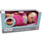 Babys First Bathtime Baby Softina in Pink & Floral Jumper With Matching Headband and Feel So Real Skin  Safe for Children 1 Ye