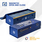 Homexpro Quickfold Trading Card Storage Box [3 Pack] Magnetic Lid | Toploader Storage Box Fits 800 Cards, 200 Toploaders, Or 50