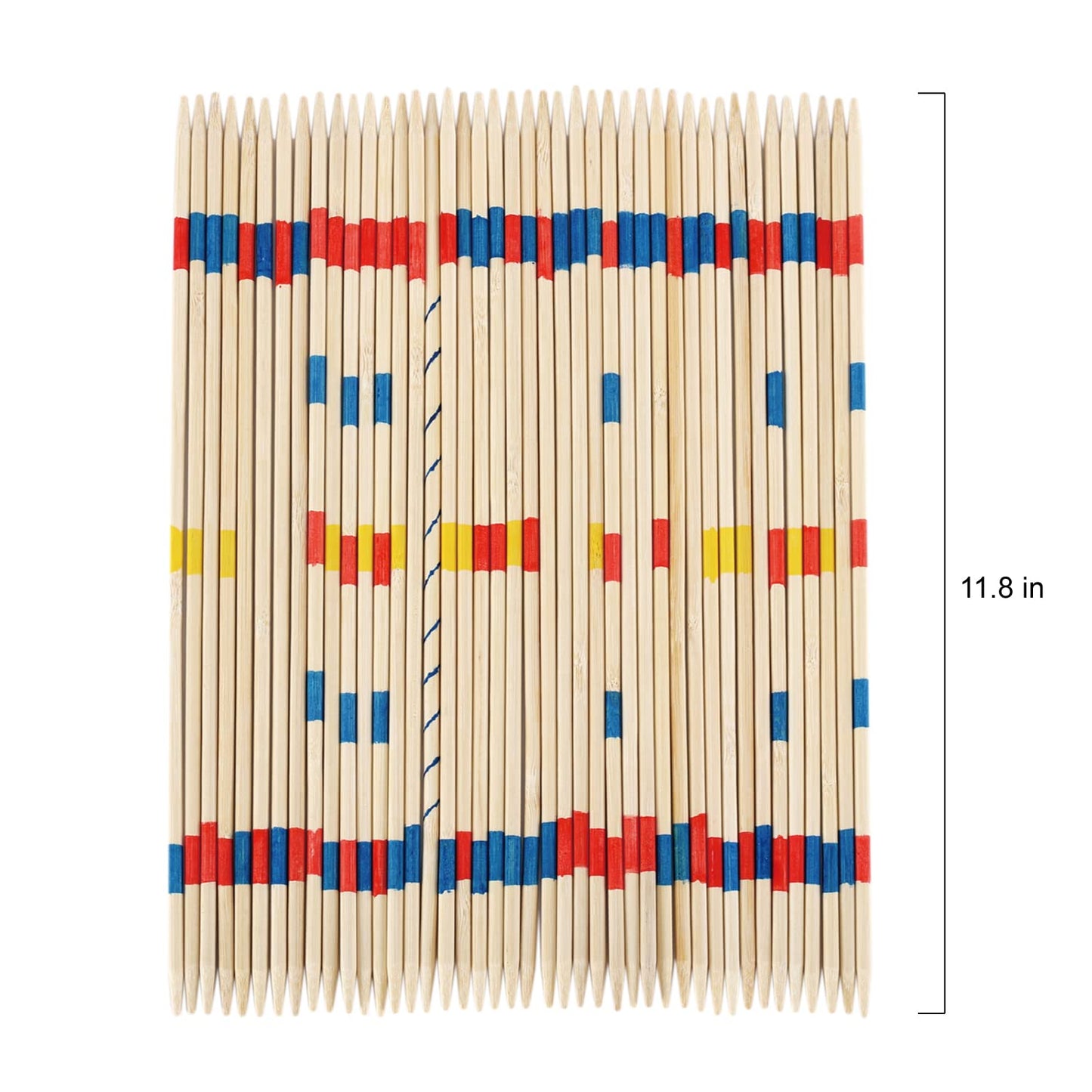 Gonoelec 41 Piece 12 Inch Bamboo Pick Up Sticks Game Classic Table Game Fun Family Board Game Gift For Adults And Kids