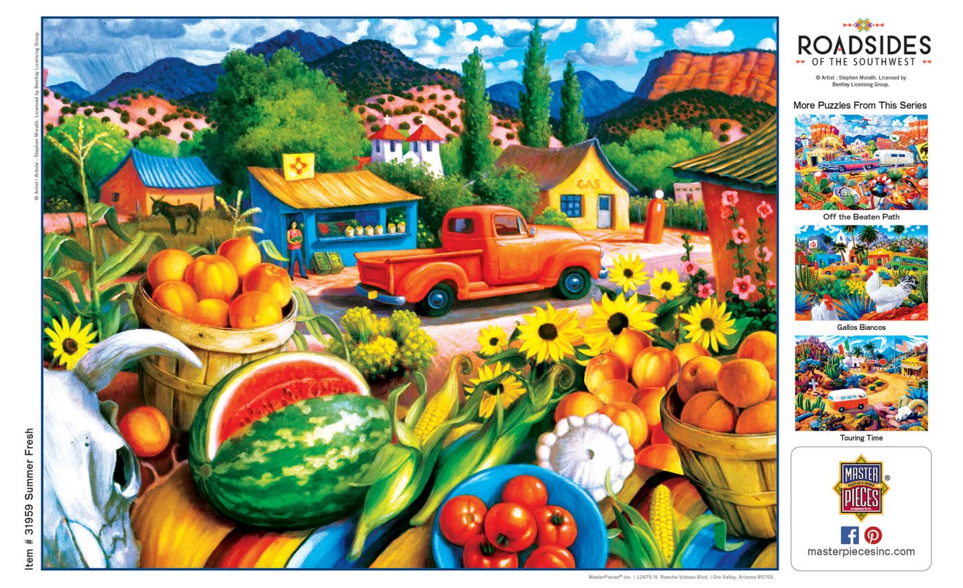 Masterpieces 550 Piece Jigsaw Puzzle For Adults, Family, Or Youth - Summer Fresh - 18'X24'