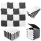 Tamiplay Foam Play Mat - 0.4 Inch Soft Eva Non-Toxic Interlocking Tiles, Baby Exercise Puzzled Floor Mats, 16 Tiles (White/Black