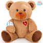 Houwsbaby 12 Get Well Soon Teddy Bear Stuffed Animal Get Well Soon Bear Stuffed for Kids mature-themed After Surgery Presents for Infant Broken Arm Teddy Bear Feel Better Bear