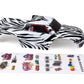 SummitLink Custom Body Compatible for 1/10 Scale RC Car or Truck (Truck not Included) (Zebra)