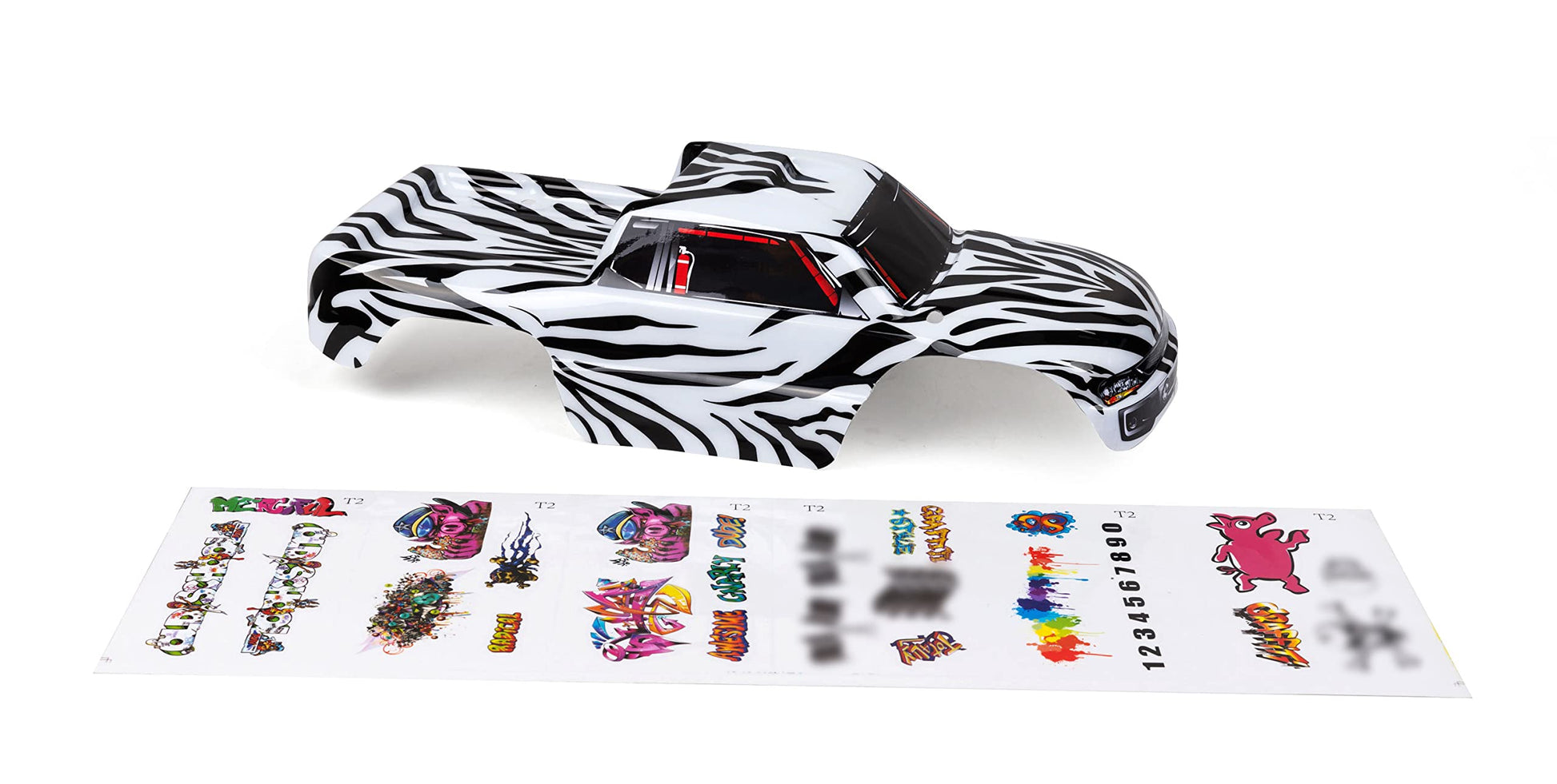 SummitLink Custom Body Compatible for 1/10 Scale RC Car or Truck (Truck not Included) (Zebra)