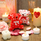 12 Pieces Valentines Day Plush Mini Stuffed Bears With Heart Pattern Love Bears For Valentine'S Day Gifts Or Bouquet Decoration