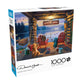 Buffalo Games - Darrell Bush - Lakeside Lodge Twilight - 1000 Piece Jigsaw Puzzle For Adults Challenging Puzzle Perfect For Game Nights - Finished Puzzle Size Is 26.75 X 19.75