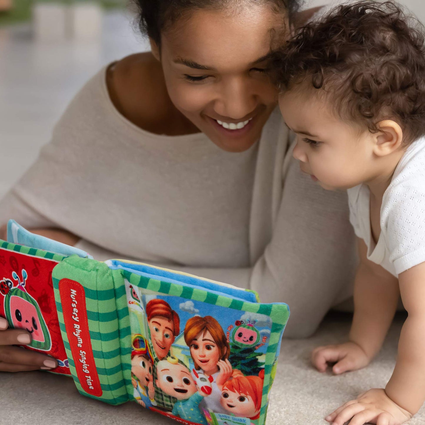 Cocomelon Nursery Rhyme Singing Time Plush Book, Featuring Tethered Jj Plush Character Toy, For Jjs Daily Musical Adventures - B