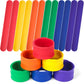 LovesTown 12PCS Slap Bracelets Bulk, Colorful Snap Bracelets Silicone Slap Bracelets for DIY Goodie Bag Fillers School Classroom
