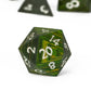 HDdais 7PCS DND Dice Set Green Wood D&D Polyhedral Dice with Metal Box for Dungeons and Dragons Role Playing Tabletop Games (Gra
