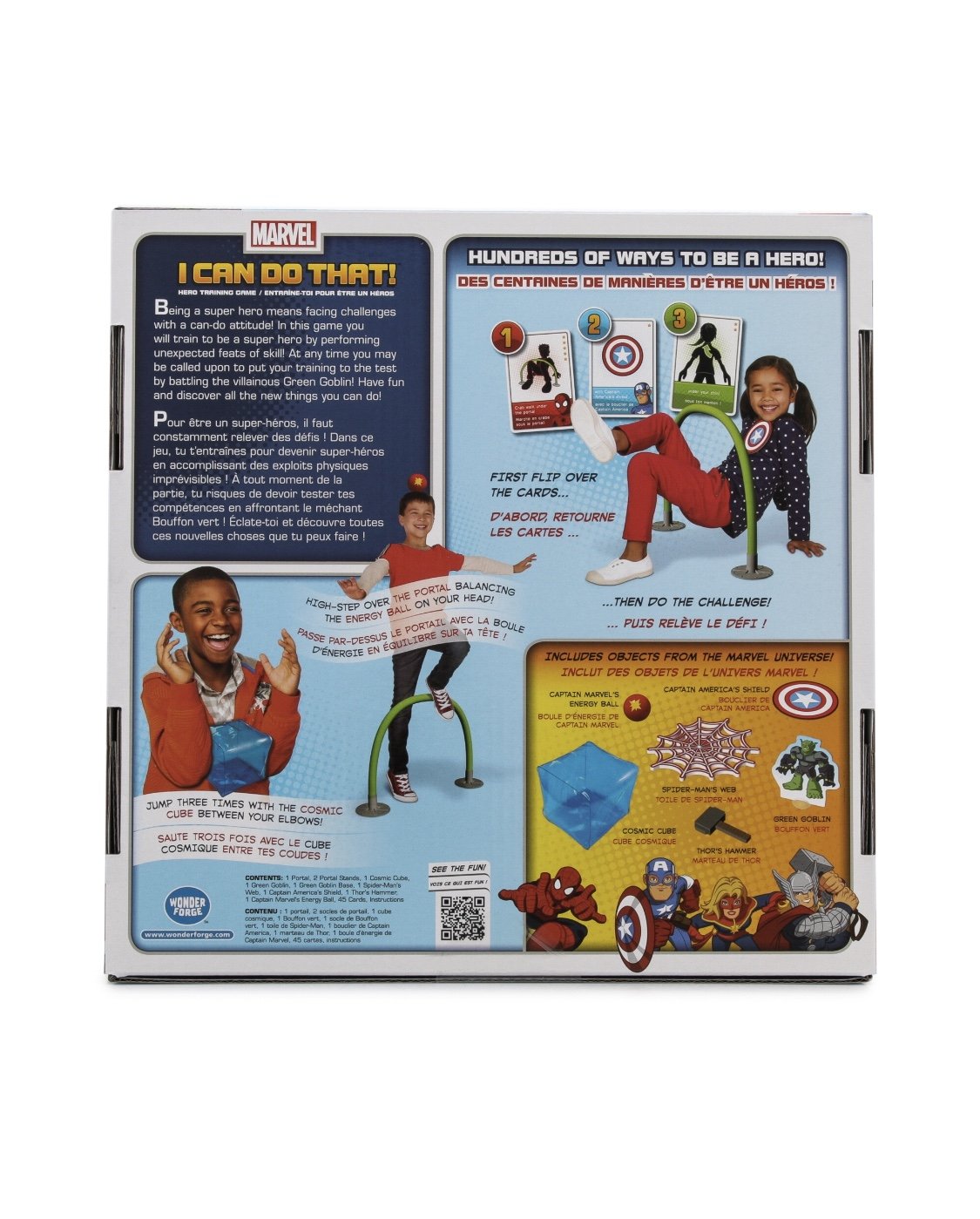 Wonder Forge Marvel I Can Do That! Game - Engaging Superhero Activity for Family Fun - Multicolor - Model 60.001.459