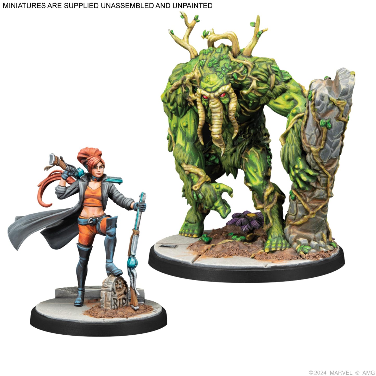 Marvel: Crisis Protocol Elsa Bloodstone & Man-Thing Character Pack - Adds New Legion of Monsters Leadership! Tabletop Superhero