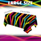 Irenare Neon Table Cloths Glow Party Table Covers, 54 x 108 Glow in The Dark Table Cloths Glow Party Table Cloth Neon Party Deco