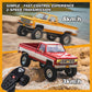 Eazyrc Fms 1/18 Fcx18 Chevy K10 Rc Crawler Rtr With License Red, Rc Pickup Truck 4X4 Chevy Hobby Grade 2-Speed Transmission Mons