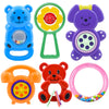 Wishkey Plastic Colorful Non Toxic Bpa Free Shake & Grab Rattles Toys For New Born Baby & Infants, Early Age Toys For Kids, Infa