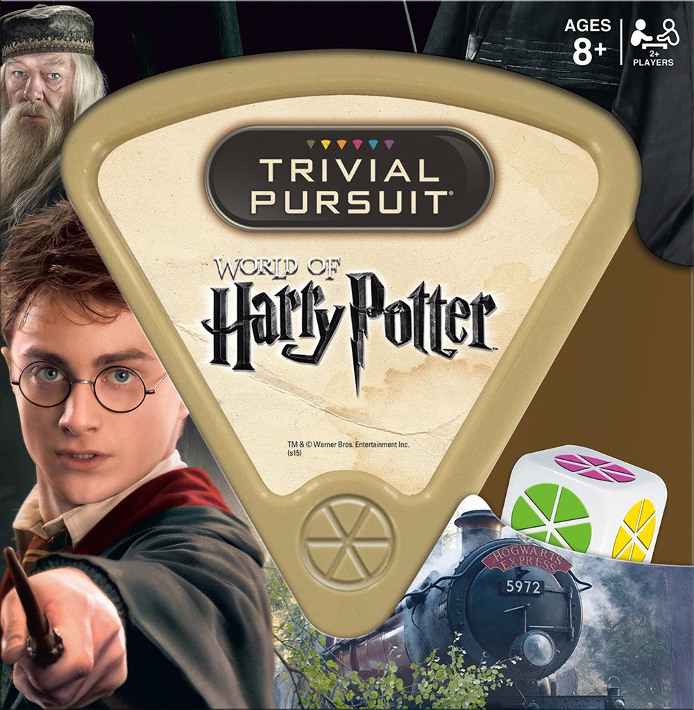 USAOPOLY TRIVIAL PURSUIT Harry Potter Quickplay Edition Trivia Game - 1-Pack, Multicolor, Cardboard, Model TP010-400