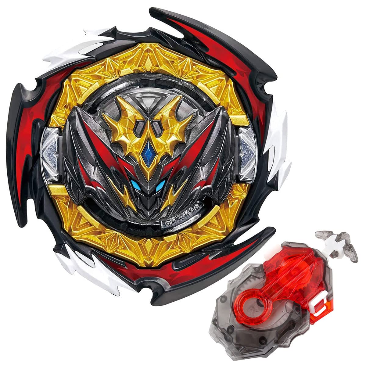 Konikiwa Battling String Bey Launcher  Dynamite Belial Top Burst Launcher Set  DB Launcher Left and Right Spin Launcher Compatible with All Bey Burst Series - Gray