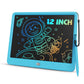 Tekfun Large Screen 12Inch Lcd Writing Tablet With Anti-Lost Stylus, Erasable Doodle Board No Mess Drawing Pad, Car Trip Travel