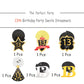 LINGTEER Happy 13th Birthday Decorations,13th Birthday Black with Gold Swirls Hanging Streamer Kit,Cheers to Thirteen Years Old