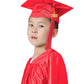 GraduatePro Kindergarten Graduation Cap and Gown Package Class of 2025 for Kids with Stole Certificate as Party Gift Red 30