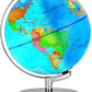 Poocci 6 In1 Illuminated World Globe For Kids & Adults All Ages High Clear Map, Illuminates Educational Interactive Globe Stem Toy, Light Up Kids Globe Lamp,Earth Globe Gifts For Boys And Girls