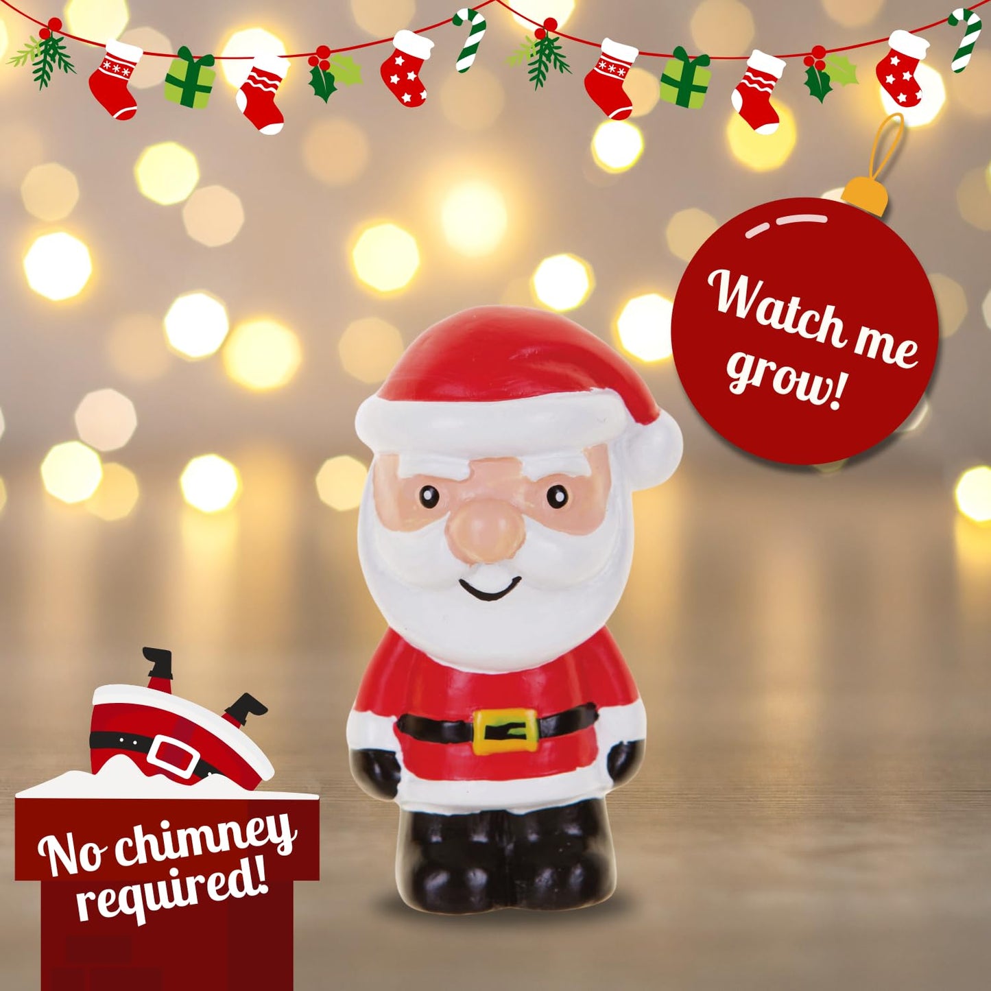 Boxer Gifts Grow A Christmas Santa Toy | Just Add Water | Great Fun For Children | Perfect Kids Stocking Stuffer