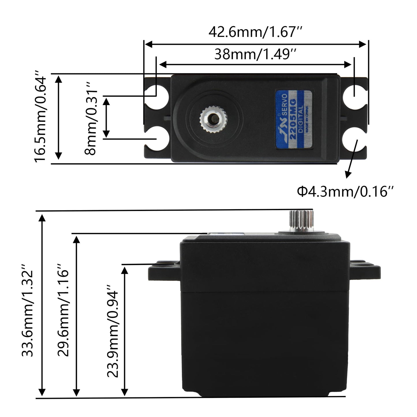 Gdool 14701B Upgrade 4.6Kg Metal Gear High Digital Steering Servo Spare Parts Accessories For 1/14 Scale H14Bm 14210 14209 Jc14E
