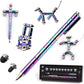 Vywmna Fidget Pen For Adults Kids,Toy Decompression Magnetic Metal Pen, Desk Toys Multifunctional Deformable Magnet Writing Pen(