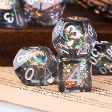 UDIXI 7PCS DND Dice Set, Resin Mushroom D&D Dice Set Red Polyhedral Dice for Dungeons and Dragons Role Playing Games