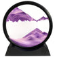 SANDCLE Moving Sand Art 3D Deep Sea Sandscape - 7" Purple Glass Decor
