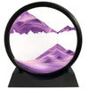 SANDCLE Moving Sand Art 3D Deep Sea Sandscape - 7" Purple Glass Decor