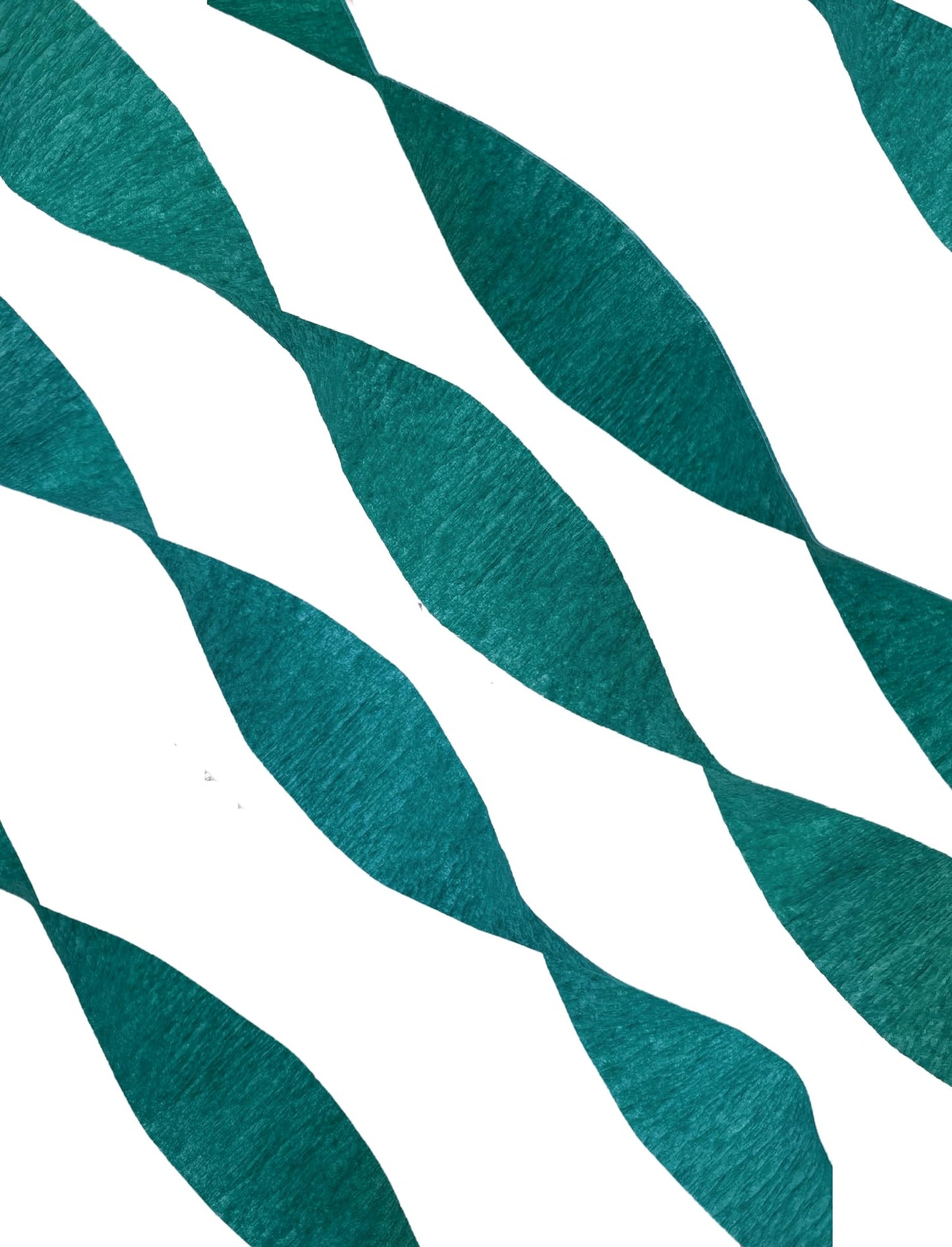 USA-Made Teal Crepe Paper Streamers, 6 Rolls, 435 Feet Total