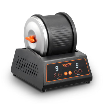 Vevor Rock Tumbler Machine, 4 Lbs Rock Polishing Machine, Direct Drive Motor Rock Polisher, 9 Speed Settings 9-Day Polishing Tim