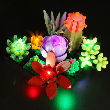 Vonado Light Set For Lego Succulents & Botanical Plants, Adults & Kids Compatible, No Lego Models