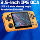 Rgb10X Handheld Game Console 3.5-In 640*480 Ips Oca Screen 2800Mah 64Bit System Yellow