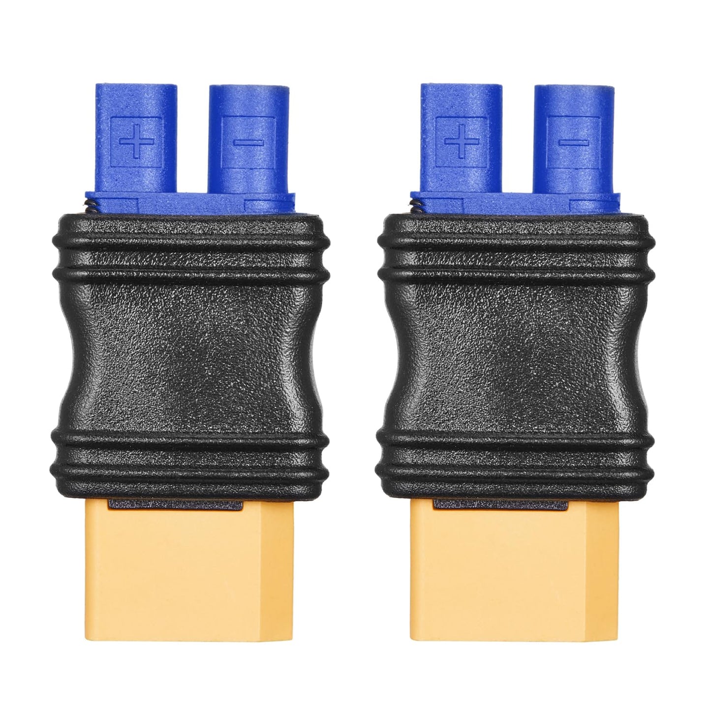 Laisomeke 2 Pack XT60 Male to EC3 Female Mould Type Adapter no Wire Connector Adapter for LiPO Battery