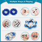 Dr.Kbder Fidget Toys Adults Pack 6Pcs, Edc Fidgeting Game For Kids Teen Cool Mini Gadget Desk Toys Figette Spinner Figits Rings Classroom Adhd Stress Anxiety Relief Toy Unique Gift For Boys Girls-Blue