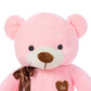 Yunnasi Big Teddy Bear Stuffed Animal 31.5 Inch Giant Teddy Bear With Love Heart Large Plush Toy Huge Soft Doll Gift For Kids Girls Girlfriend On Birthday Valentine'S Day Christmas Baby Shower Pink