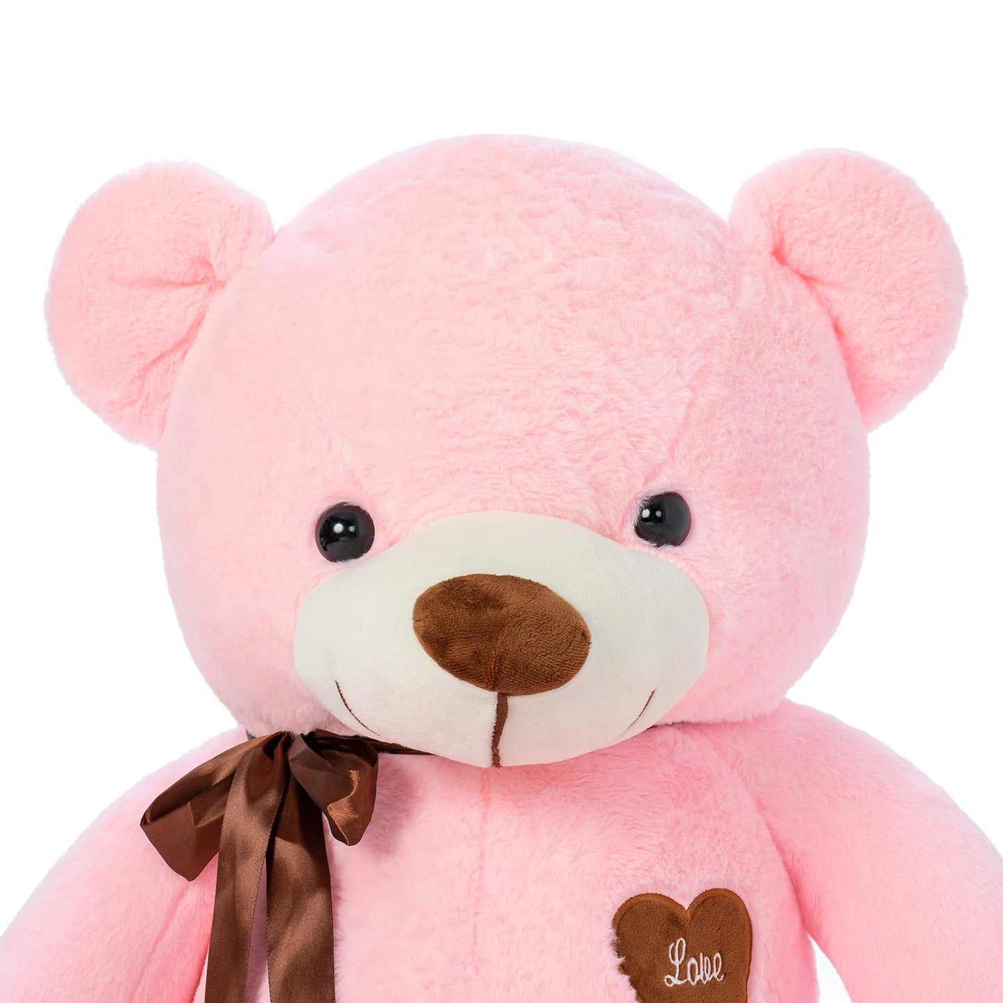 Yunnasi Big Teddy Bear Stuffed Animal 31.5 Inch Giant Teddy Bear With Love Heart Large Plush Toy Huge Soft Doll Gift For Kids Girls Girlfriend On Birthday Valentine'S Day Christmas Baby Shower Pink