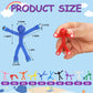 BEST CHOICE MAGNETS 30Pcs Translucent Magnetic Humanoid Toys - Colorful Magnetic Travel Toys for Refrigerator & Office Whiteboard