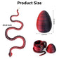 3D Printed Snake Eggs With Snake Inside,3D Printed Snake,3D Printed Animals,23.22 Inch Crystal Snake Fidget Toys,Articulated 3D