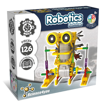 Science4You - Betabot Robot Building Kit For Kids 8-14 Years - Build Your Own Robot With This Construction Kit, Robotics Kit With 126 Pieces, Educational Toys For 8 Year Olds, Stem Toys Age 8+
