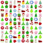 Anditoy 100 Pcs Christmas Mochi Squishy Toys Squishies Christmas Toys For Kids Girls Boys Toddlers Christmas Party Favors Stocking Stuffers Gifts