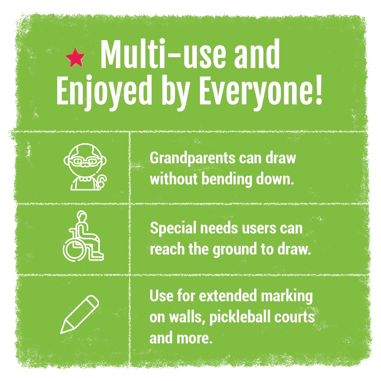 Walkie Chalk Stand-Up Sidewalk Chalk Holder, (Teal), Creative Outdoor Toys For Kids And Adults Including 2X Chalks, Street Art & Playground Supplies, Accessible Fun For Everyone