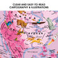 Waypoint Geographic Safari Explorer Animals Globe, World Globe, 10” Illuminated Desktop Globe With Physical Earth And 100S Of Illustrated Animals, Pink