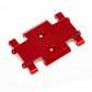 RampCrab Skid Plate Transmission Mount for AX24, Aluminum Alloy Mount for AX24 XC-1, Upgrades Parts for 1/24 RC Crawler Car, Red