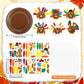 Sanixin 24 Sets Thanksgiving DIY Turkey Craft Kits Fall Make a Turkey Crafts Thanksgiving Decorations Stickers Arts and Crafts f