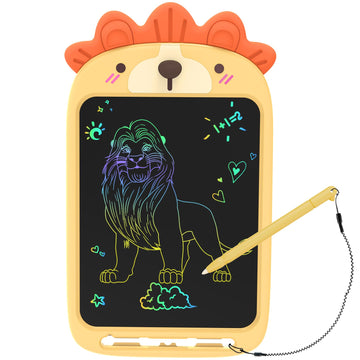 CHAFEGY 10 Inch LCD Writing Tablet, Erasable Doodle Board Toy, Cute Lion Drawing Pad for Kids Ages 2-6 - Educational Christmas B